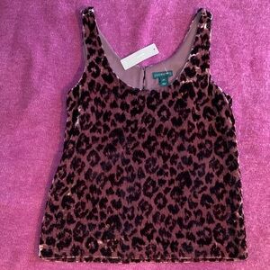 New With Tags J. Crew Brown Leopard Print Top Size 00